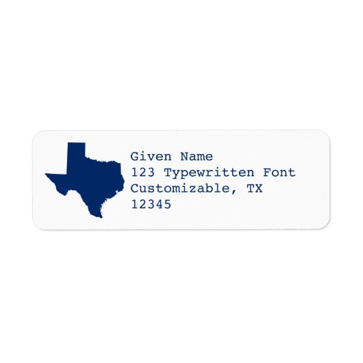 Weiß und Blau Texas (Vorne)