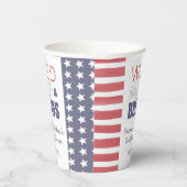 Weiß und Braun 4. Juli Paare Dusche Pappbecher (Rechts)