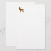 Weiß und Braun Briefpapier (Vorne/Hinten)