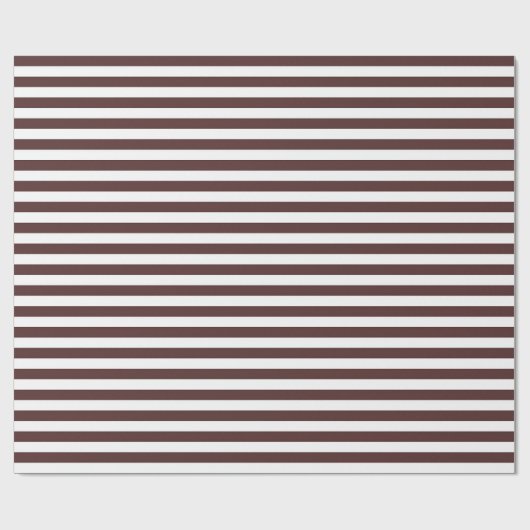 Weiß und braun, große Streifen Schokolade Liebe Geschenkpapier (Flach)