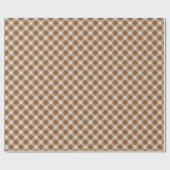 weiß und braun kariert geschenkpapier (Flach)