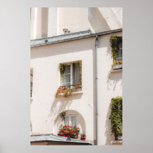 WEISS UND BROWN KONKRETE HÄUSER POSTER