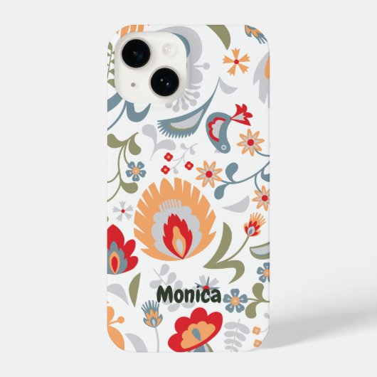 Weiß und dunkelblau, gelb, gelb gestrichen, Design iPhone Hülle (Rückseite)