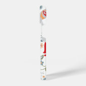 Weiß und dunkelblau, gelb, gelb gestrichen, Design iPhone Hülle (Linke Seite)