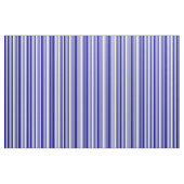 Weiß und dunkelblau gestreiftes Muster Stoff (Fat Quarter (45,7 x 55,9 cm))