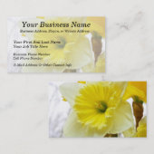 Weiß und gelb visitenkarte (Vorne/Hinten)