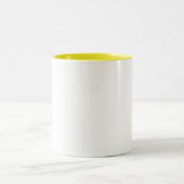 Weiß und Gelb Zweifarbige Tasse (Mittel)