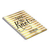 Weiß und Gold, die das Knoten-Hochzeits-Notizbuch Notizblock (Rechte Seite)