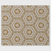 Weiß und Gold Geschenkpapier (Flach)