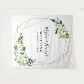 Weiß und Gold Hochzeitsvorhang, Foto Booth Prop Wandteppich (Vorderseite (Horizontal))