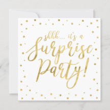 Weiß und Gold | Modern Surprise Retirement Party