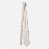 Weiß und Gold Pumpkins Wasserfarbmuster Krawatte (Rückseite)