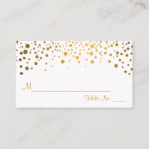 Weiß und Gold Zickzack und Confetti Punkte 2