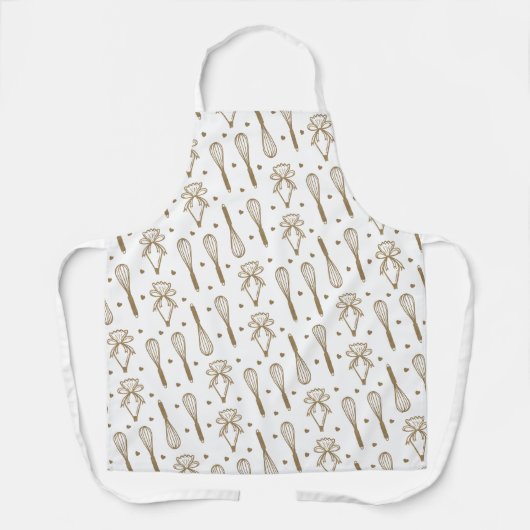Weiß- und Goldbacken-Muster für Rohre Schürze (Vorderseite)
