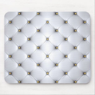 Weiß und goldfarben elegant mousepad