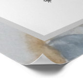 Weiß und goldfarben poster (Ecke)