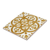 Weiß- und Goldfliesen Fliese (Seite)