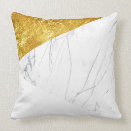 Weiß und Goldmarmor Kissen