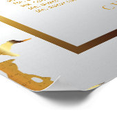 Weiß- und Goldmarmor - Seating Chart (12) Poster (Ecke)