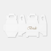 Weiß- und Goldskriptkalligrafie elegant Geschenkschachtel (Ungefaltet)