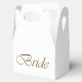 Weiß- und Goldskriptkalligrafie elegant Geschenkschachtel (Geöffnet)