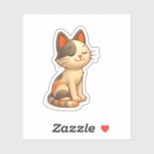 Weiß und Grau Aufkleber (Blatt)