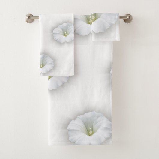 weiß und grau badhandtuch set (Insitu)