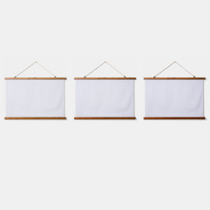 Weiß und grau geometrisches Muster mit Verriegelun Wandteppich Mit Holzrahmen