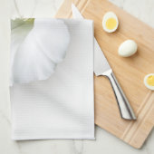 weiß und grau geschirrtuch (Viertel Falte)