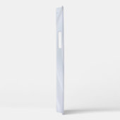 Weiß und grau gestreifte Spinnstoffe Case-Mate iPhone Hülle (Rückseite / Rechts)