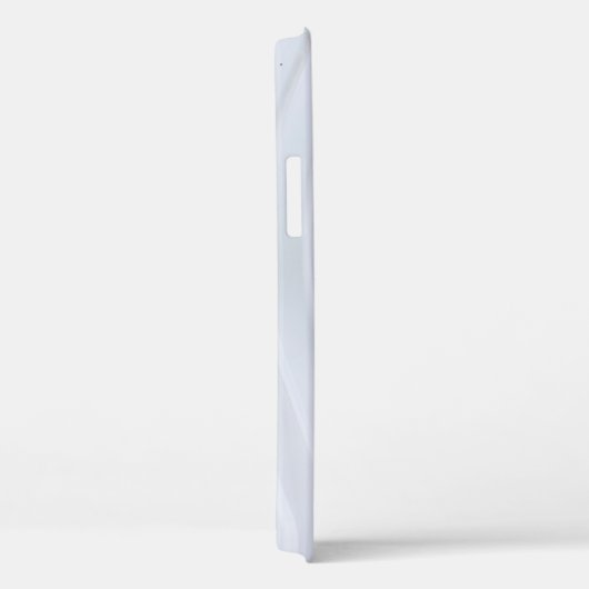 Weiß und grau gestreifte Spinnstoffe Case-Mate iPhone Hülle (Rückseite / Rechts)