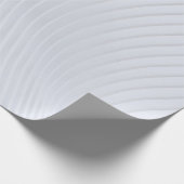 Weiß und grau gestreifte Spinnstoffe Geschenkpapier (Ecke)