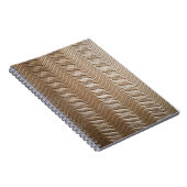 Weiß und grau gestreifte Spinnstoffe Notizblock (Rechte Seite)