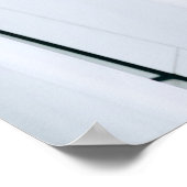 Weiß und grau gestreifte Spinnstoffe Poster (Ecke)