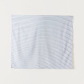 Weiß und grau gestreifte Spinnstoffe Wandteppich (Vorderseite (Horizontal))