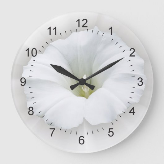 weiß und grau große wanduhr (Vorderseite)