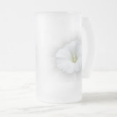 weiß und grau mattglas bierglas (VorderseiteRechts)