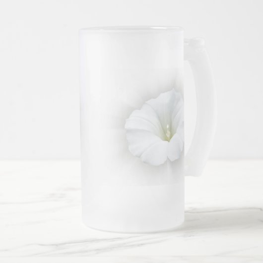 weiß und grau mattglas bierglas (VorderseiteRechts)