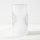 weiß und grau mattglas bierglas (Mittel)