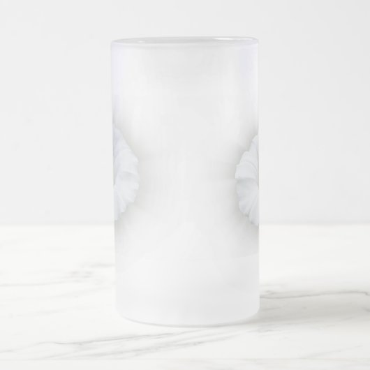 weiß und grau mattglas bierglas (Mittel)