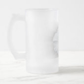 weiß und grau mattglas bierglas (Links)