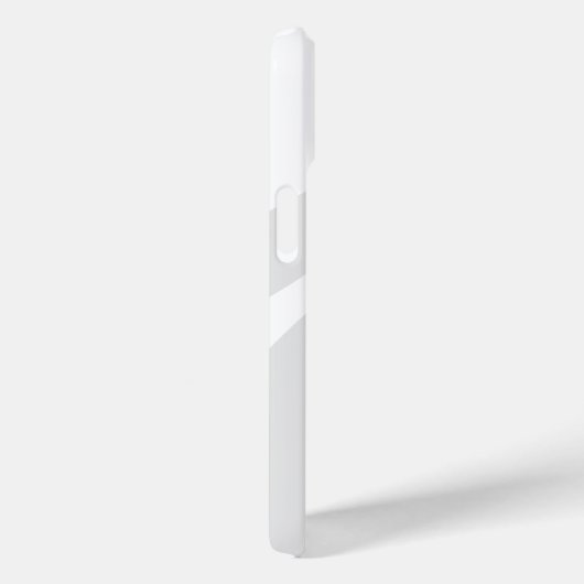 Weiß und grau Moderne Monogram Abstrakt Case-Mate iPhone Hülle (Rückseite / Rechts)