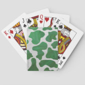 Weiß und Grün der Kuh Spielkarten (Rückseite)