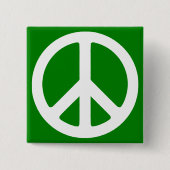 Weiß und Grün des Friedens Button (Vorderseite)