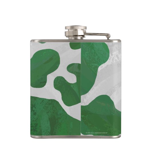 Weiß und grün flachmann (Rückseite)