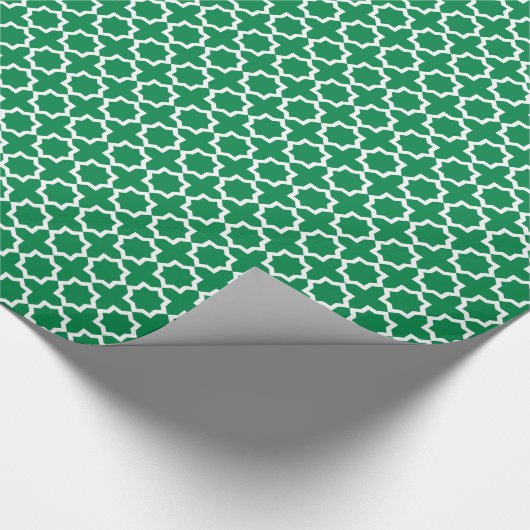 Weiß und grün geschenkpapier (Ecke)