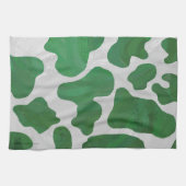 Weiß und grün geschirrtuch (Horizontal)