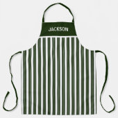 Weiß und grün gestreift schürze (Vorderseite)