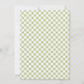 Weiß und grün Hydrangea Elegantes Probe Dinner Einladung (Rückseite)