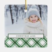 Weiß und grün keramikornament (Rückseite)